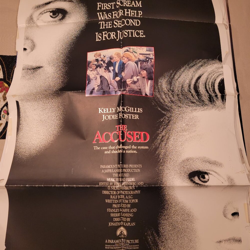 The Accused original movie poster Jodie Foster!